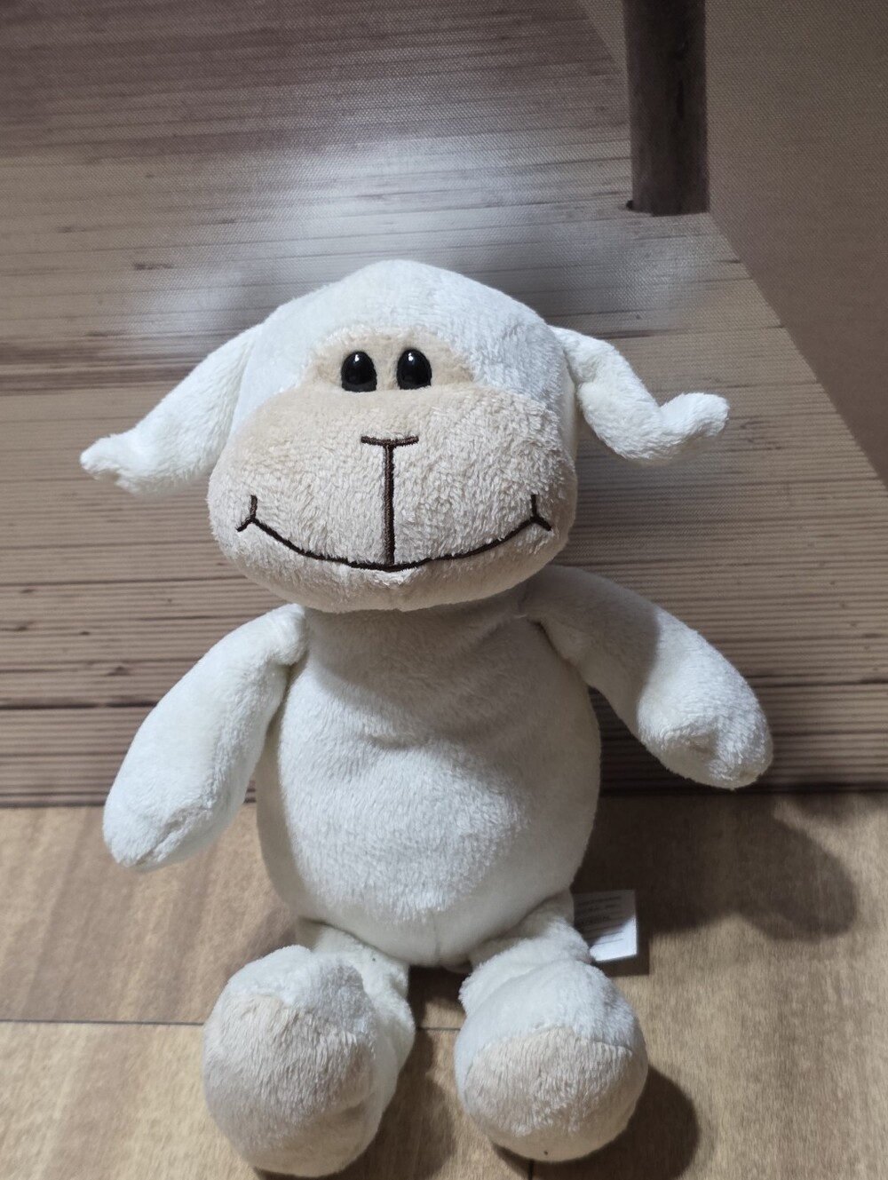 Kinder Ferrero Cream Tan Lamb Sheep Plush Soft Toy Stuffed Animal 10"